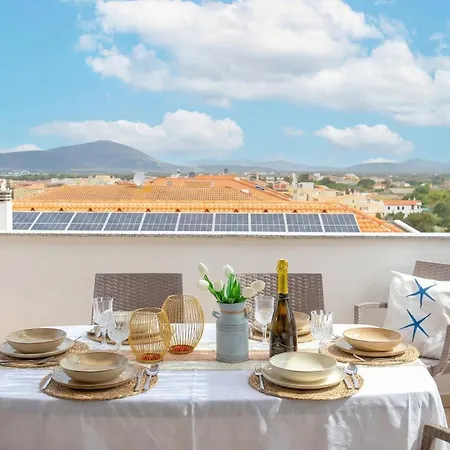 Sea View Terrace Masala Close To The Of Lido Di San Giovanni In * Alghero