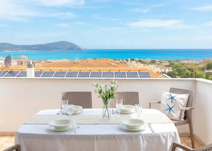 Sea View Terrace Masala Close To The Of Lido Di San Giovanni In Daire Alghero