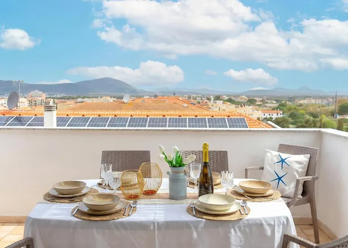 Sea View Terrace Masala Close To The Of Lido Di San Giovanni In * Alghero